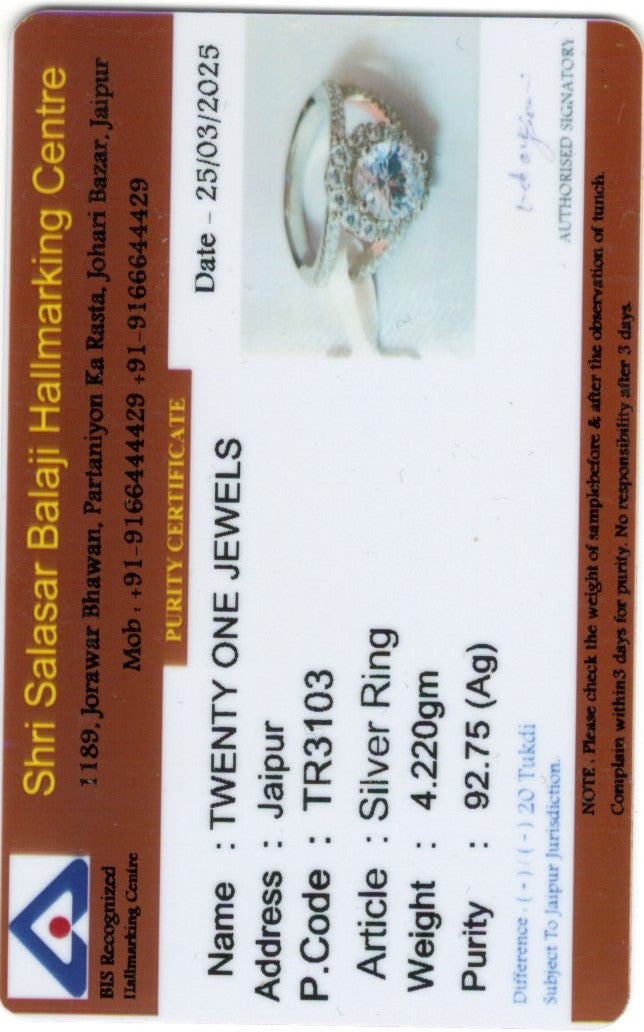 1.5 Carat Round Cut Solitaire Dilicia Ring with Diamond Halo on Pure 925 Silver