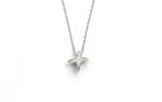 The Evet Diamond Studded Pendant with Chain on Pure 925 Silver