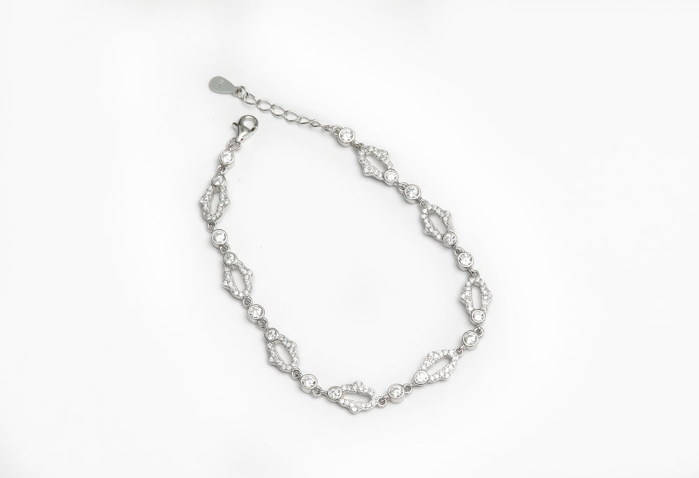 Kabini Diamond Pure 925 Silver Bracelet