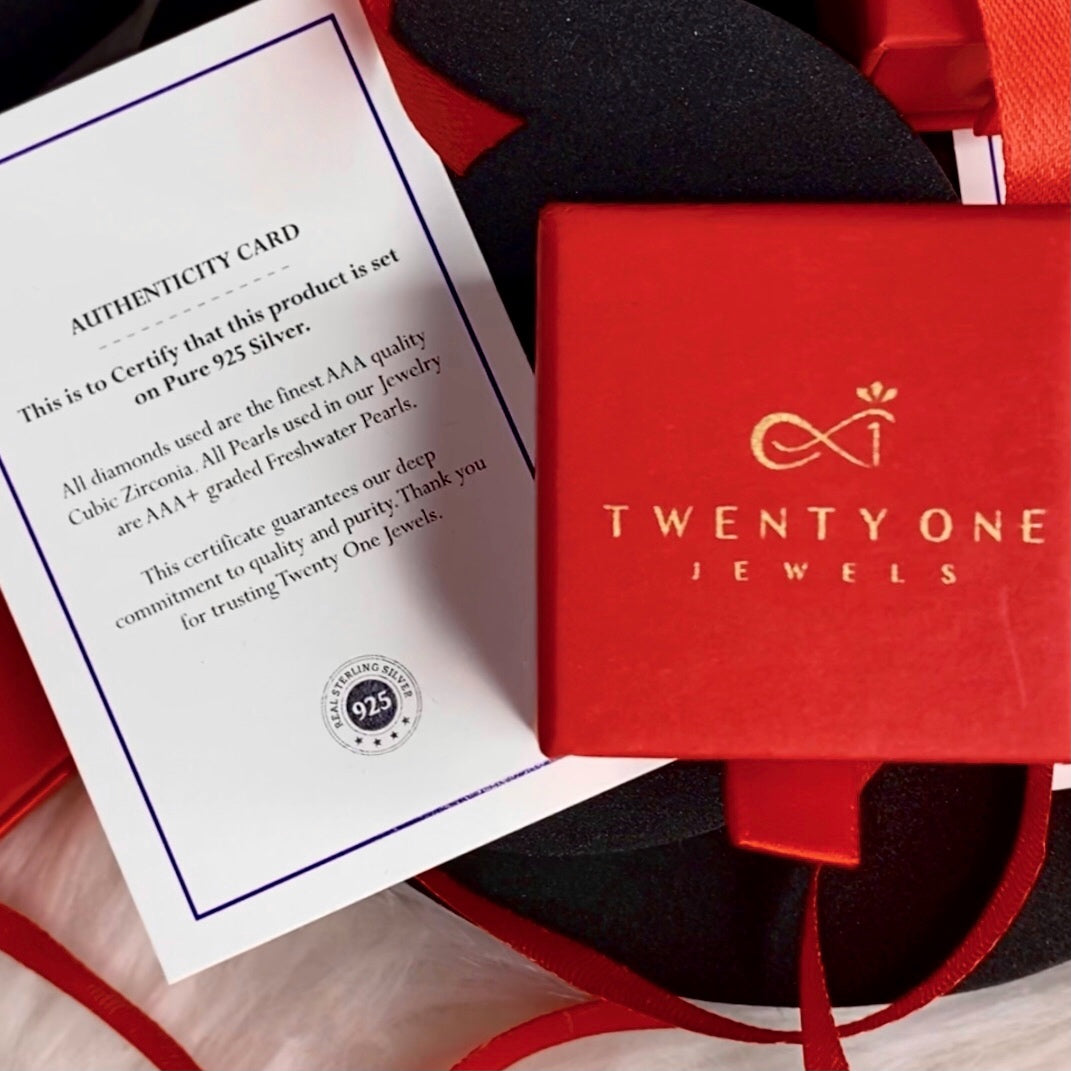 American Diamond Studded Green Emerald Georgina Studs with Centre Green Emerald on Pure 925 Silver.