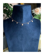 Rose Gold Finish Queens Charms Sombre Necklace