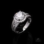 Crista 2 Carat Solitaire Wedding Ring On 925 Silver