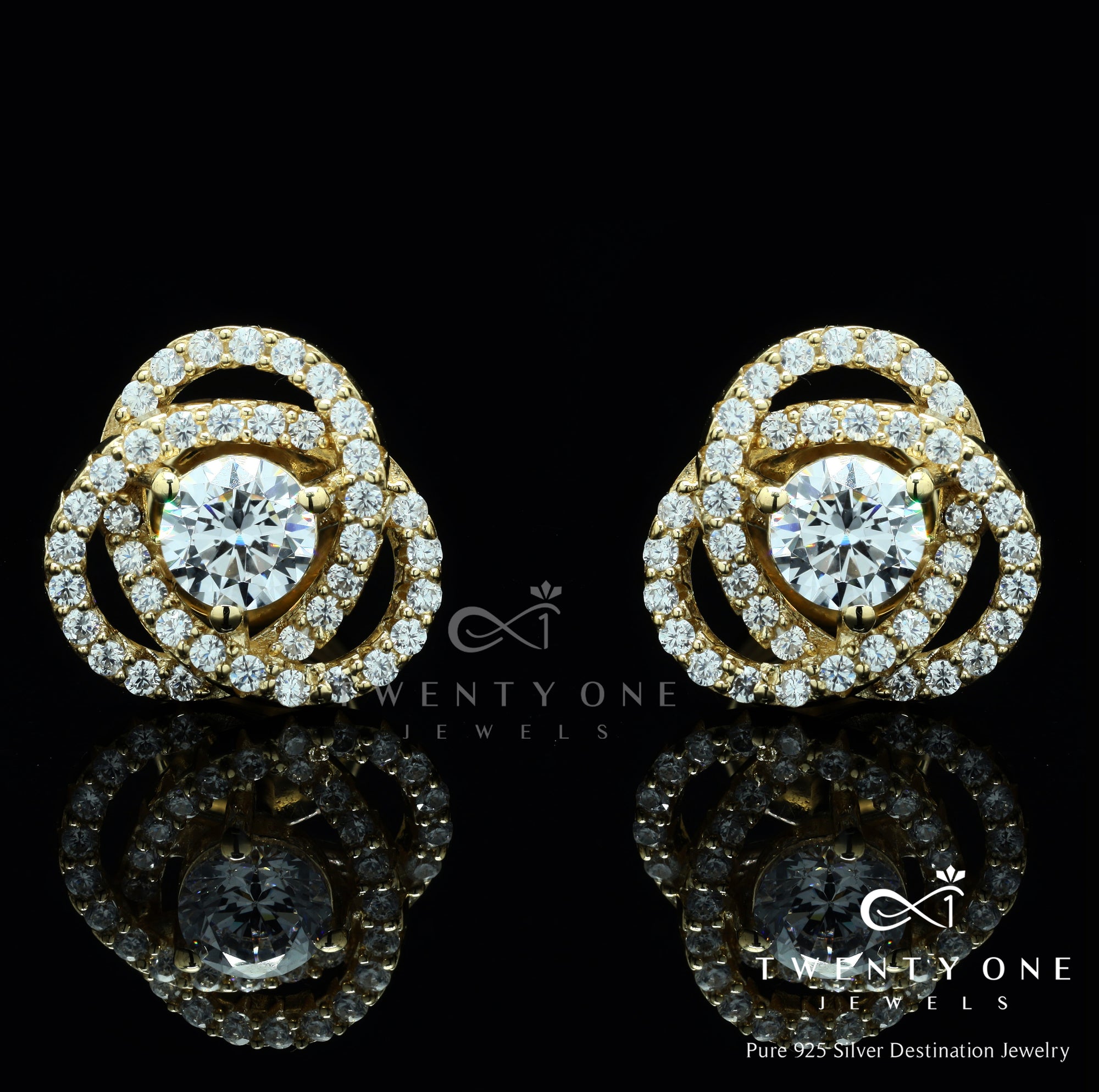 10 Cent Shimmering Solitaire Studs  Jewelbox