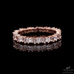 Rose Gold Raya Band Ring On 925 Silver