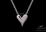 Valentines Exclusive Opera Heart Pendant with Chain on Pure 925 Silver