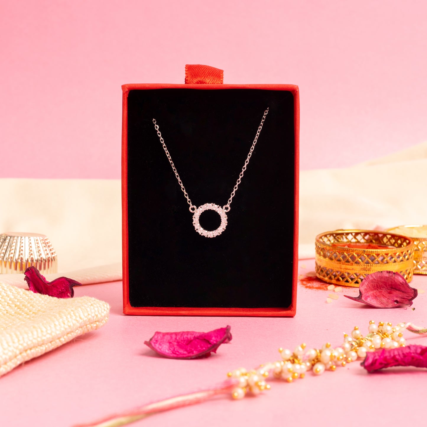 Pure 925 Silver Alama Pendant with Chain