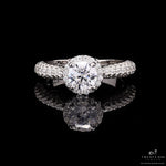 The Diamond with Solitaire Amanda Ring On 925 Silver