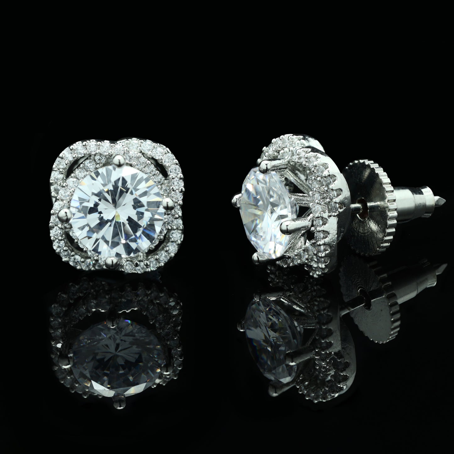 TOJ Everyday - 2 Carat Solitaire Everyday Anti Tarnish Studs Handcrafted on Hypoallergenic Alloy