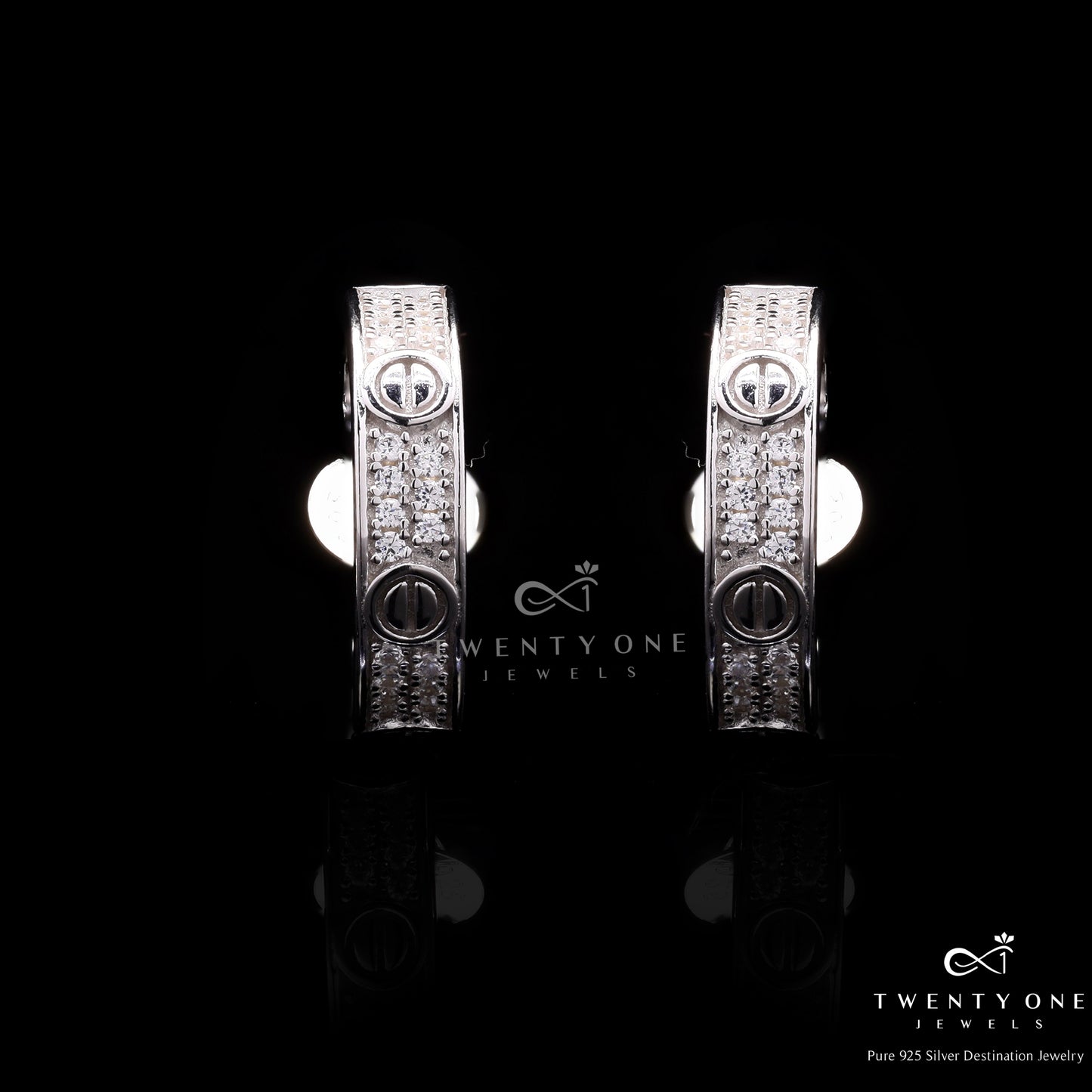 Luxury Brand Inspired Huggie Hoop Havana Earrings