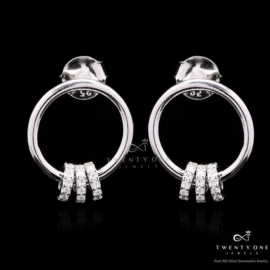 Luxury Brand Inspired Premium Light Weight Huggie Sylvia Hoops