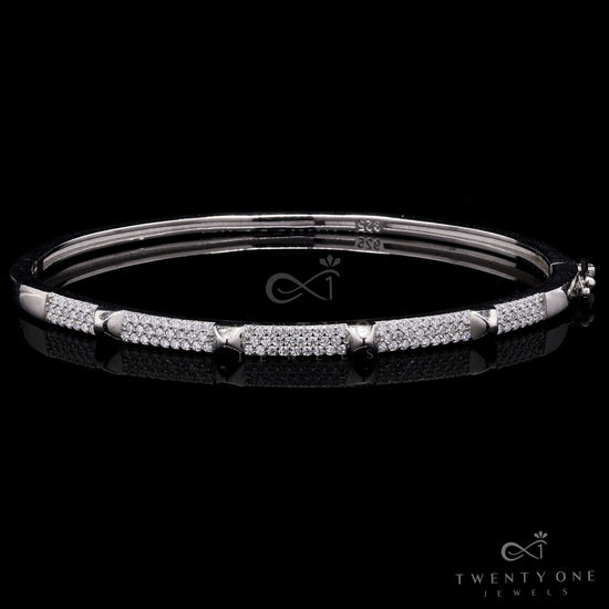 Pure 925 Silver Openable Delcy Bracelet