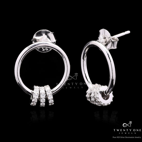 Luxury Brand Inspired Premium Light Weight Huggie Sylvia Hoops