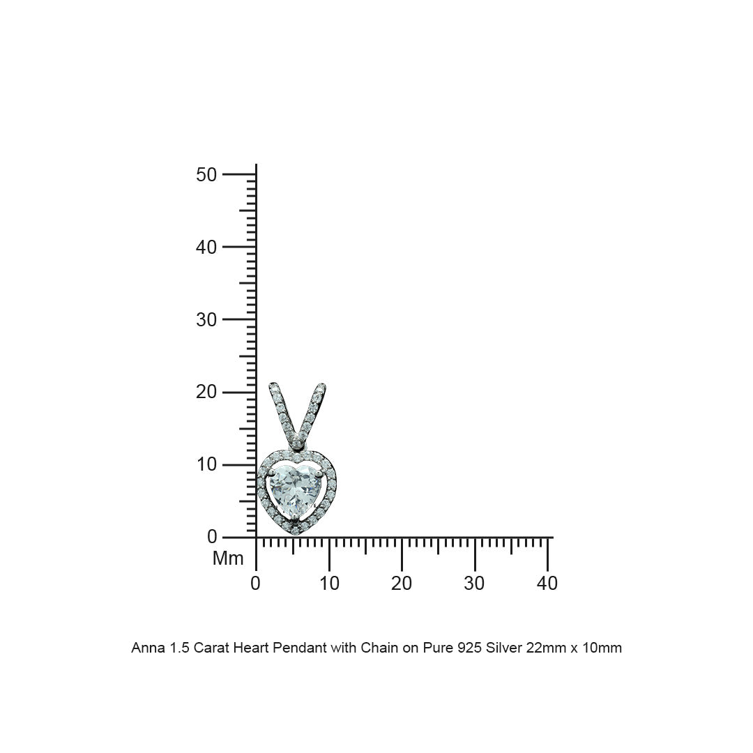 The Heart Solitaire Anna Pendant Sets (