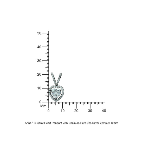 The Heart Solitaire Anna Pendant Sets (