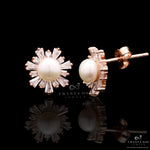 Fresh Water Pearl Gemelli Studs On 925 Silver