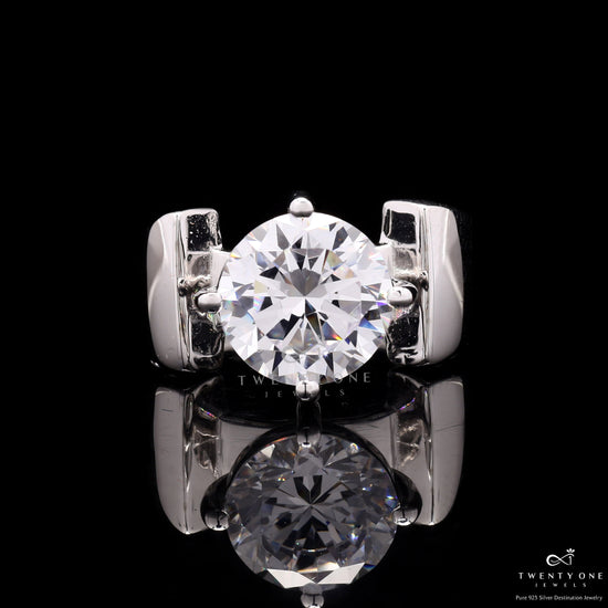 3 Carat Classic Round Cut Zahara Solitaire Ring