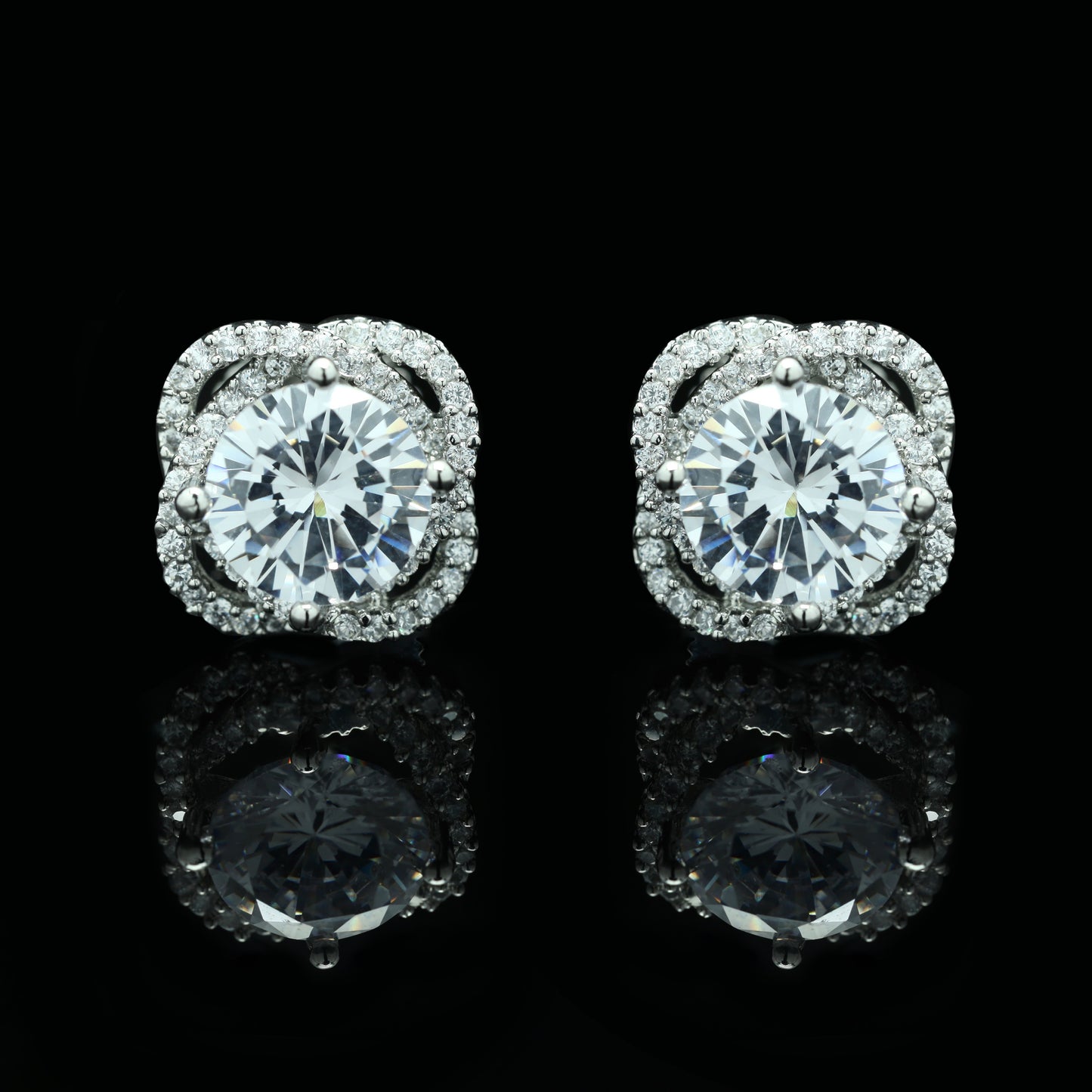 TOJ Everyday - 2 Carat Solitaire Everyday Anti Tarnish Studs Handcrafted on Hypoallergenic Alloy