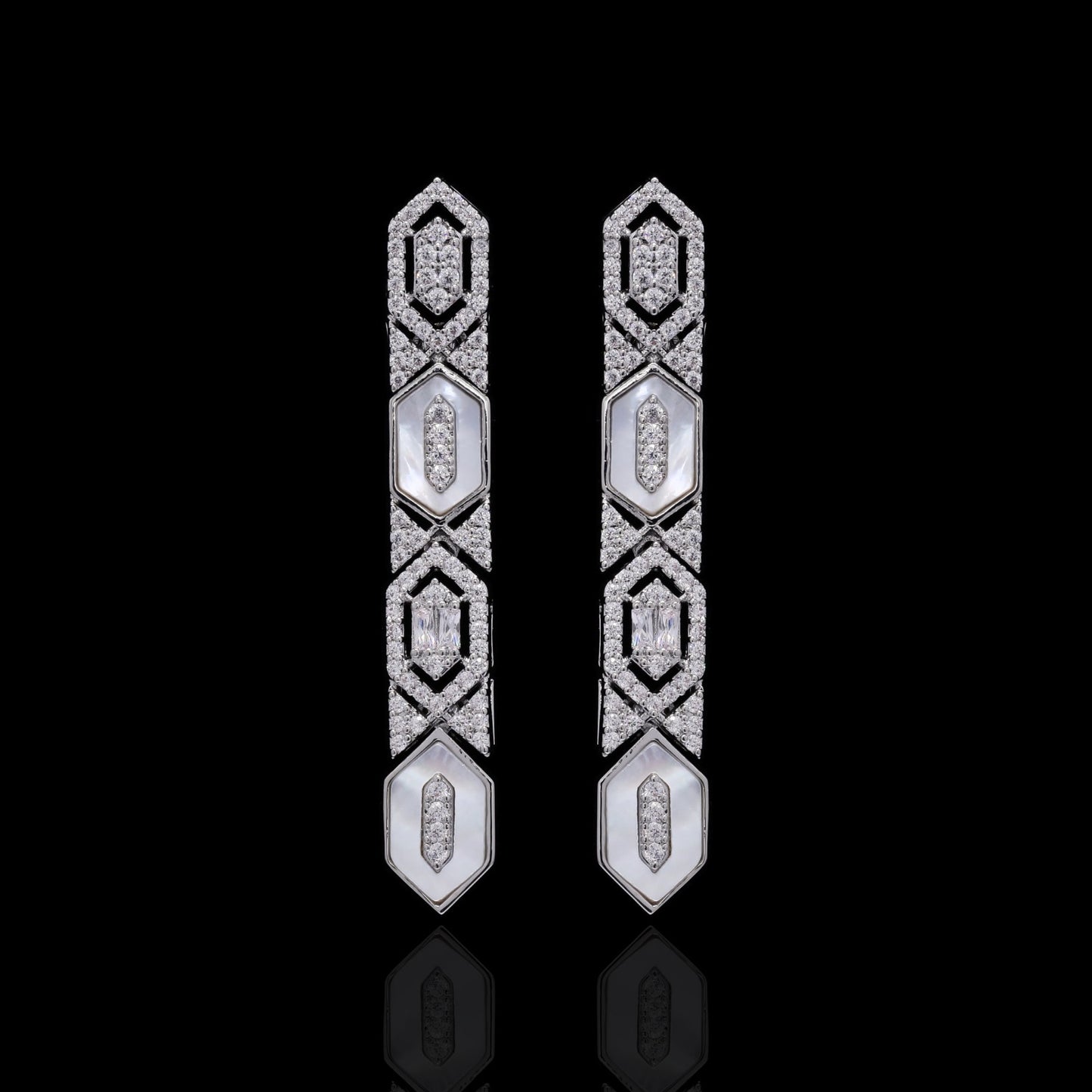 TOJ Everyday - Premium Italian Setting Mother of Pearl Rihana Necklace Set with Earrings