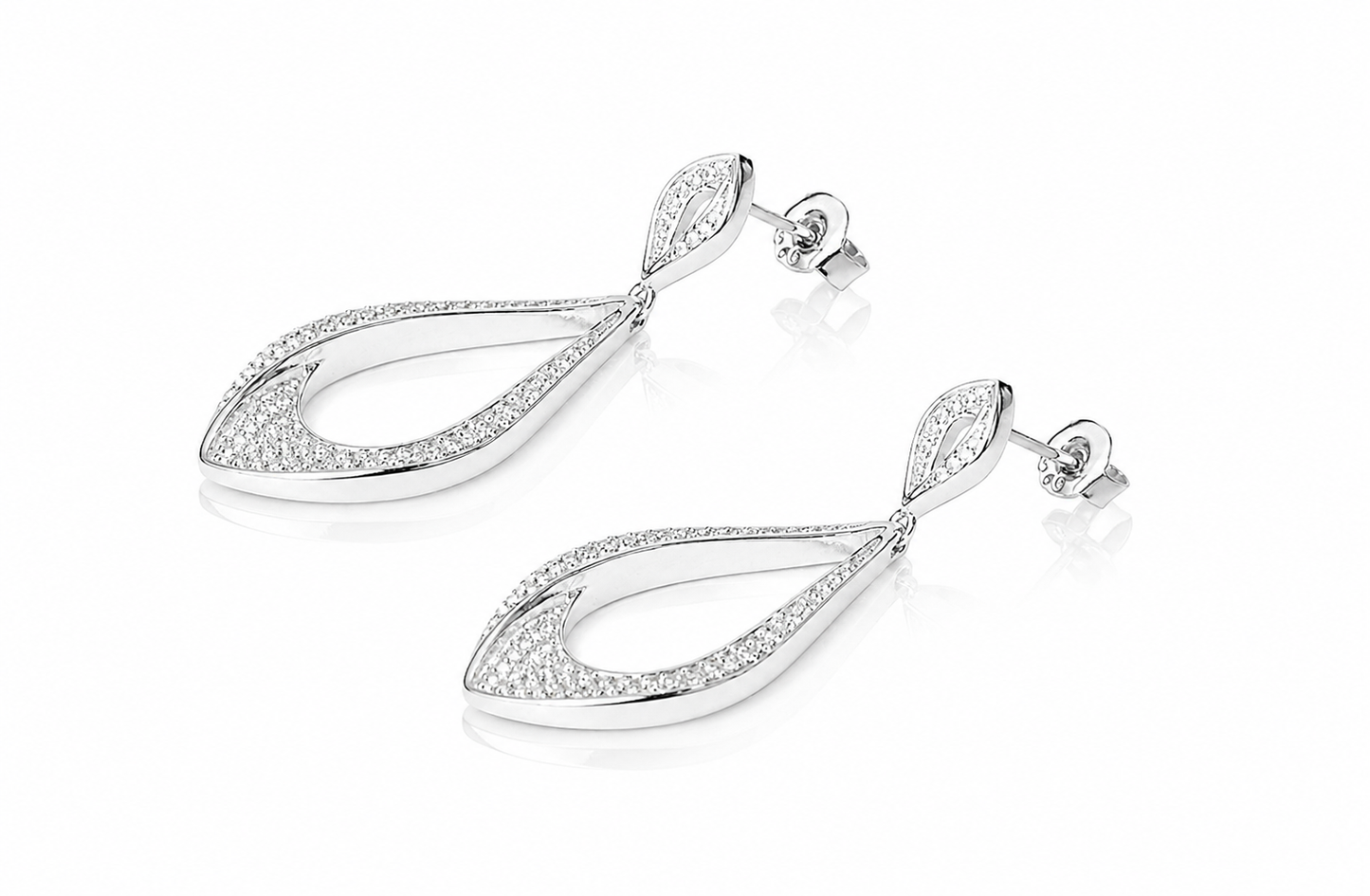 Havana Long Earrings on Pure 925 Silver