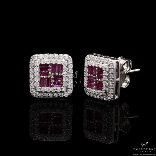 Ruby Velora Diamond Studded On 925 Silver