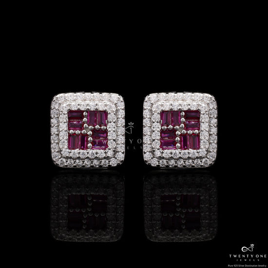 Ruby Velora Diamond Studded On 925 Silver