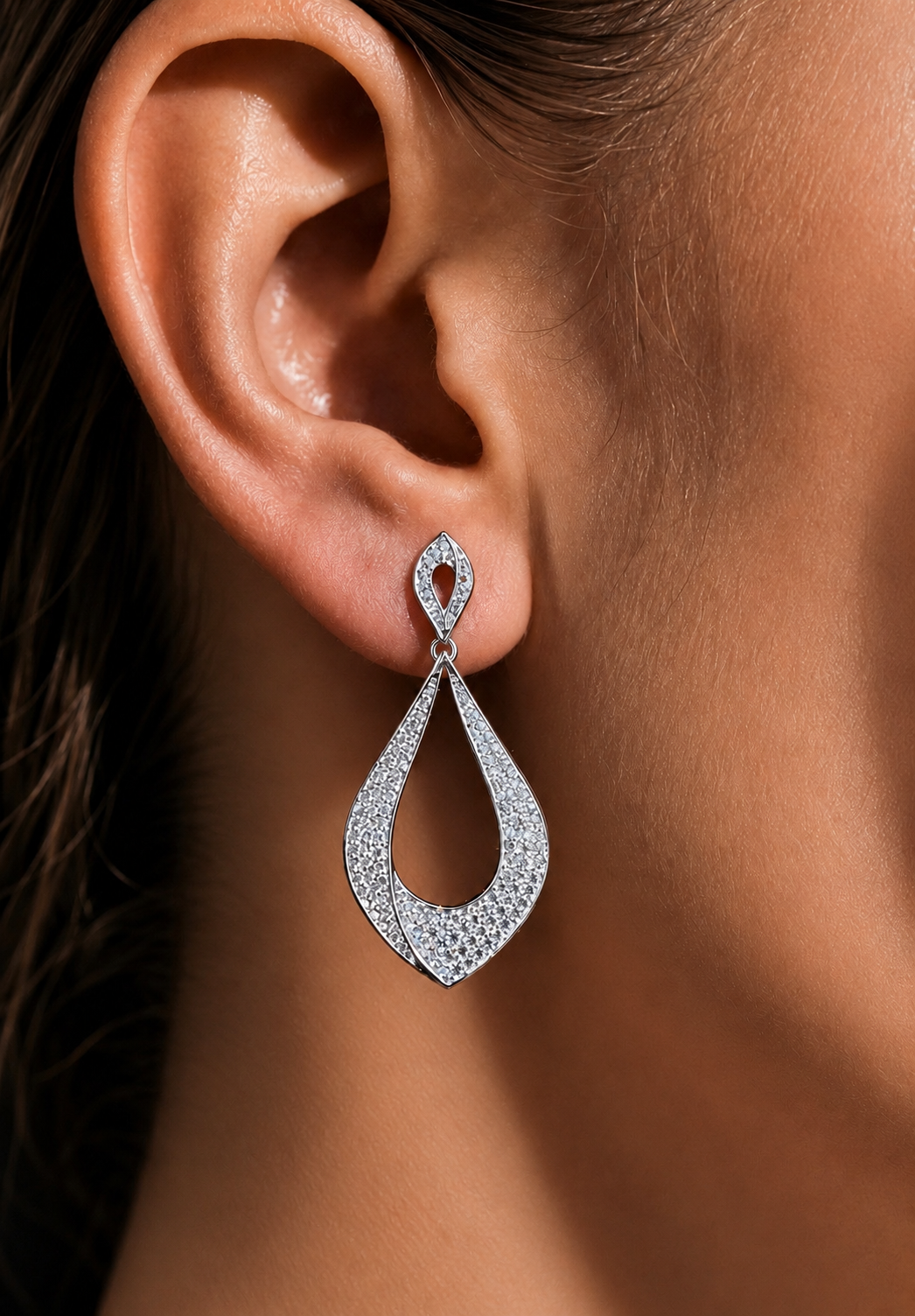 Havana Long Earrings on Pure 925 Silver