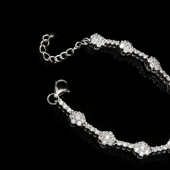 925 Silver Roxanne Bracelet with American Diamonds