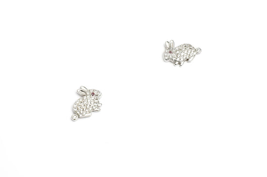Pure 925 Silver Bunny Rabbit Kids Studs