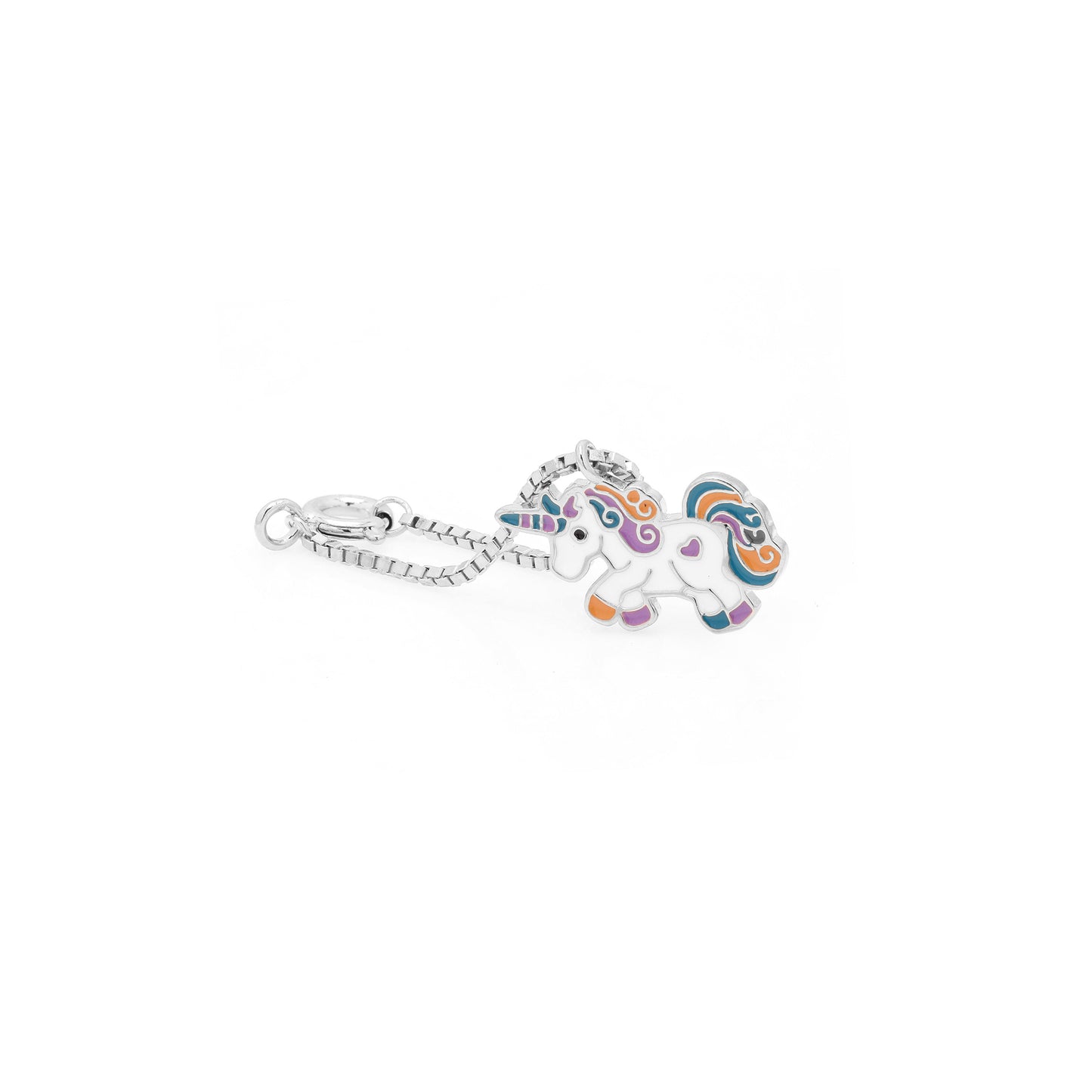 Unicorn Watch Charm on Pure 925 Silver.