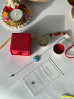 925 Silver Evil Eye Adjustable Rakhi Bracelet