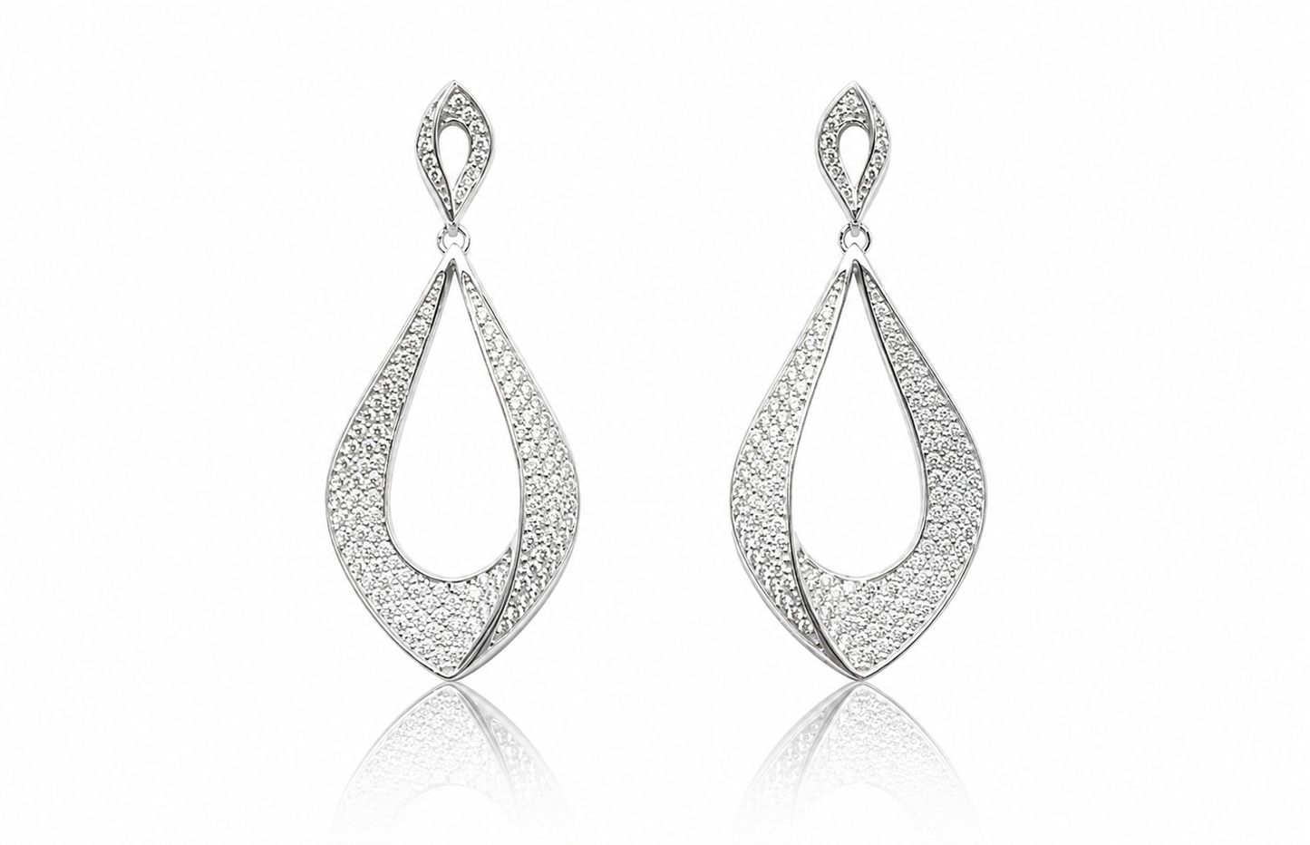 Havana Long Earrings on Pure 925 Silver