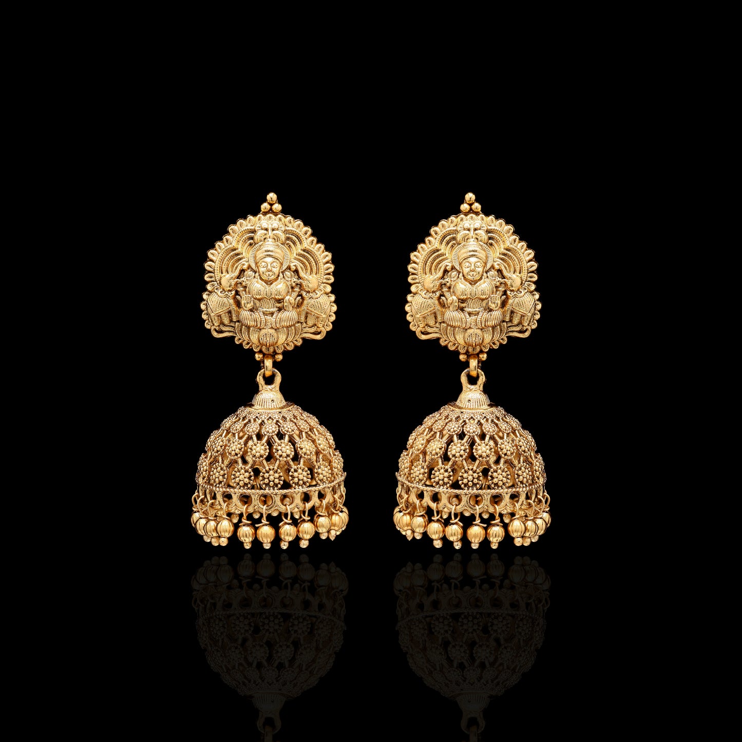 Festive Exclusive Mahamaya Hand Carved Jhumkis