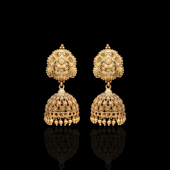 Festive Exclusive Mahamaya Hand Carved Jhumkis