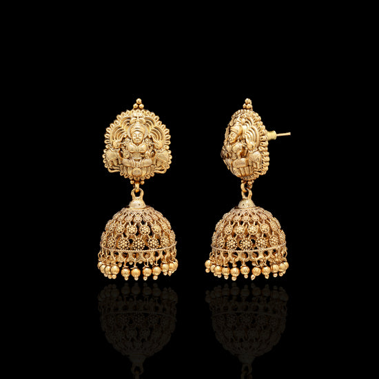 Festive Exclusive Mahamaya Hand Carved Jhumkis