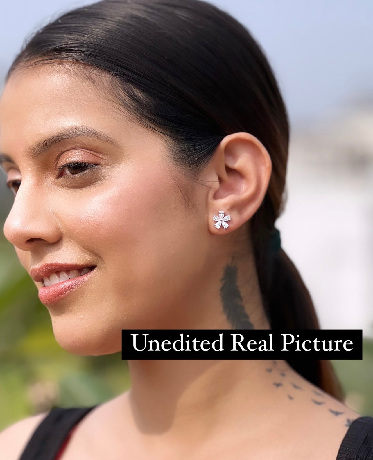Premium Range Floral ALIZEH Studs with Screw Backs