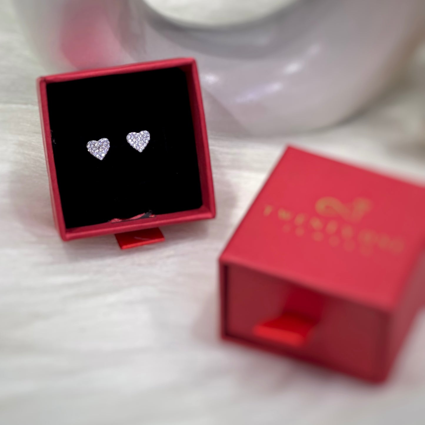 Pure 925 Silver Kids Mini Heart Studs