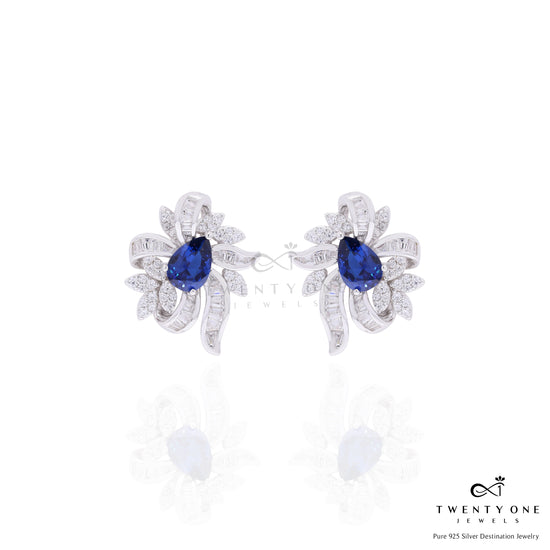 Ultra Premium Hydro Blue Tanzanite Belluci Pendant Set on Pure 925 Silver