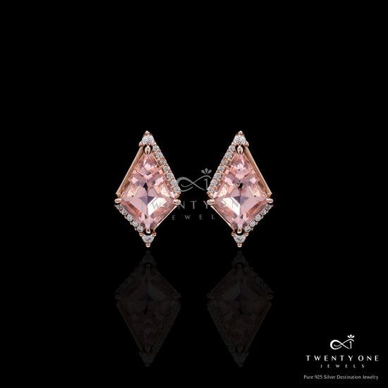 Premium Peach Morganite Finesse Pendant Set on Pure 925 Silver