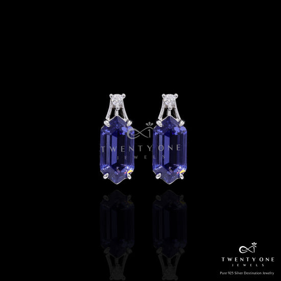 Ultra Premium Hexagon Cut Hydro Tanzanite Pendant Set on Pure 925 Silver