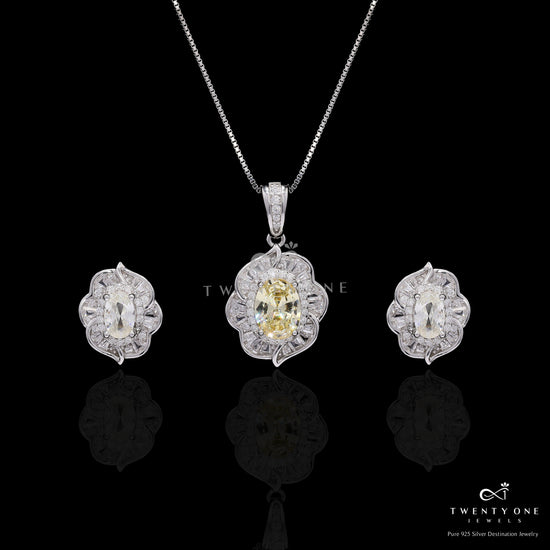 Tyler American Diamond Studded Pendant Set on Pure 925 Silver