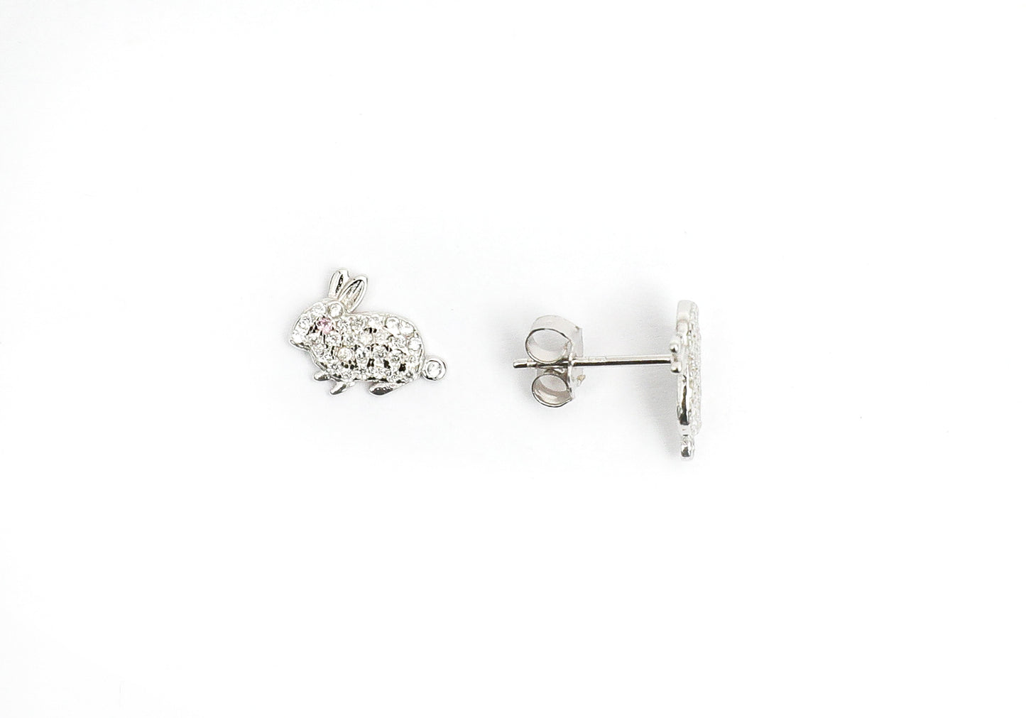 Pure 925 Silver Bunny Rabbit Kids Studs