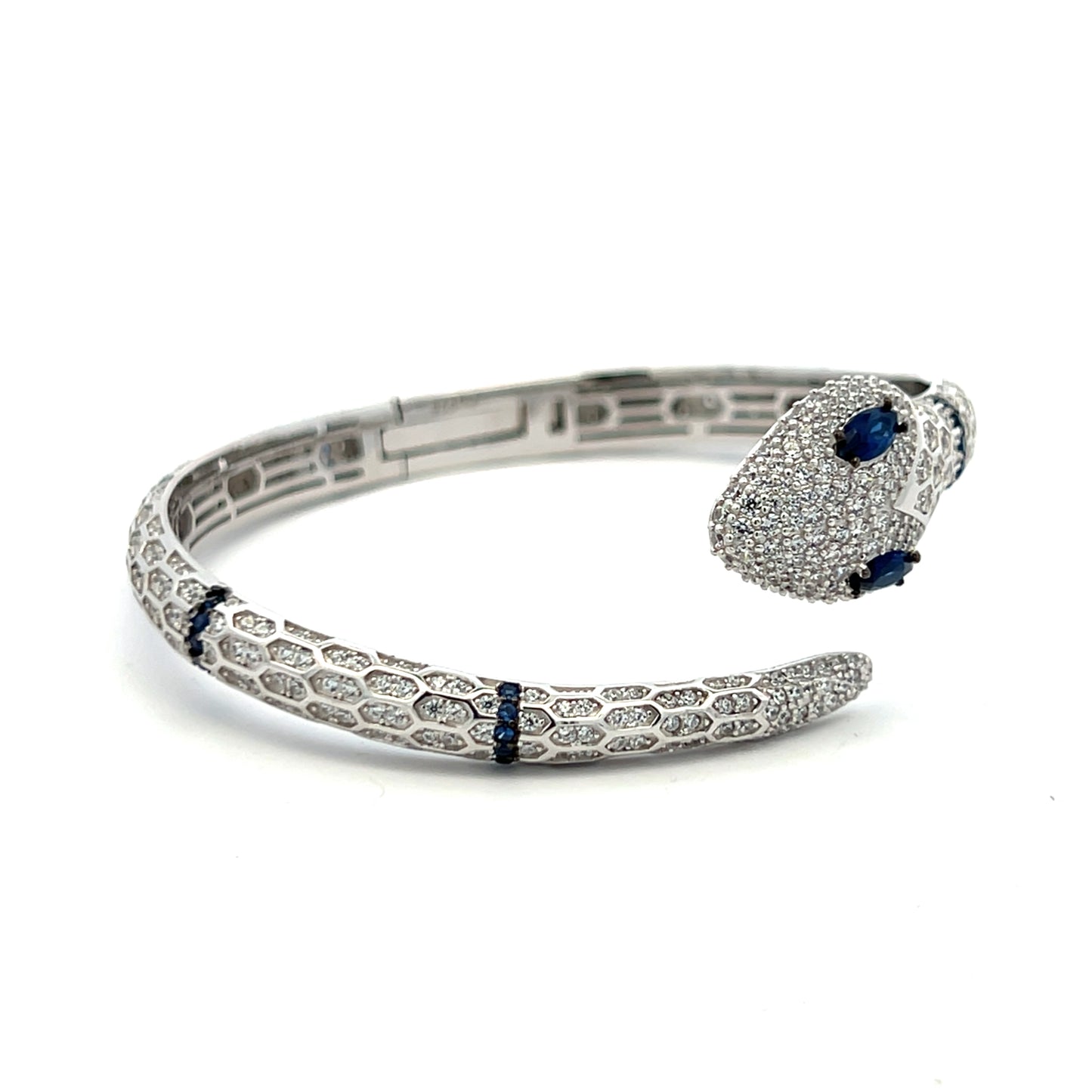 Luxury Brand Inspired Premium Openable Cobra Bracelet on Pure 925 Silver