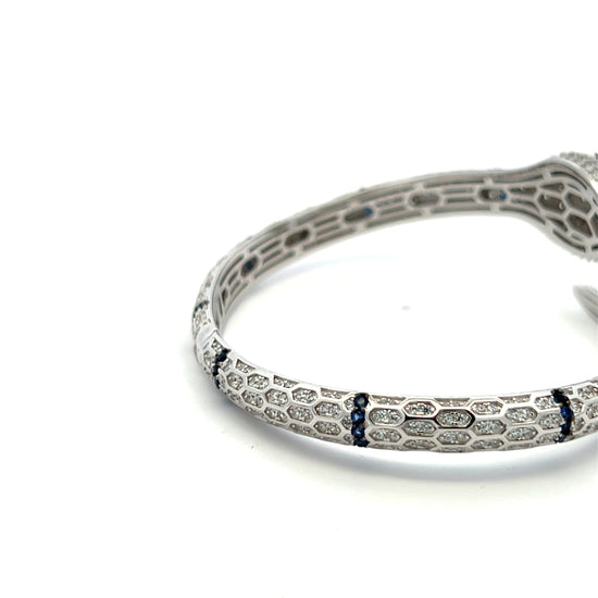 Luxury Brand Inspired Premium Openable Cobra Bracelet on Pure 925 Silver
