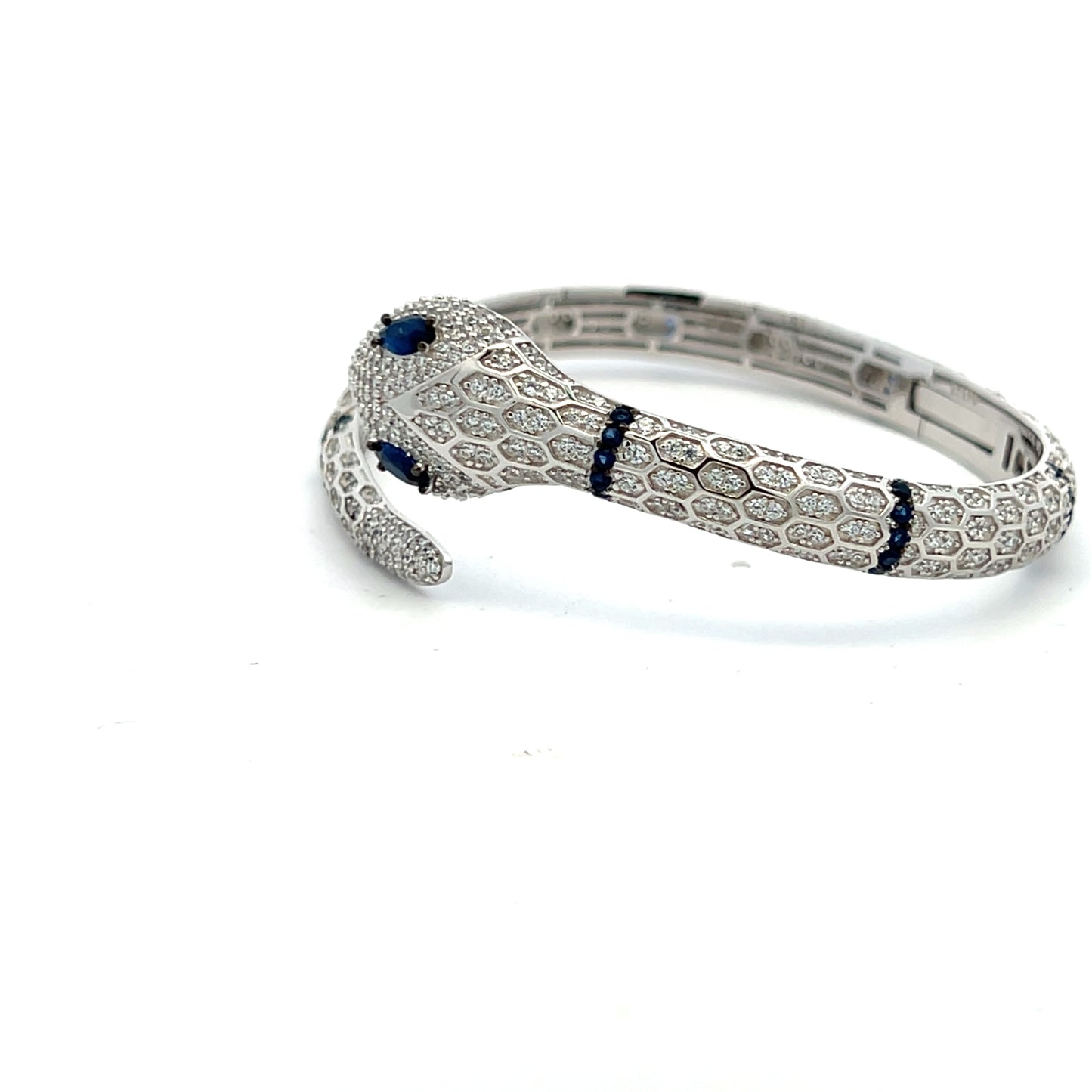 Luxury Brand Inspired Premium Openable Cobra Bracelet on Pure 925 Silver