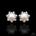 Fresh Water Pearl Gemelli Studs On 925 Silver