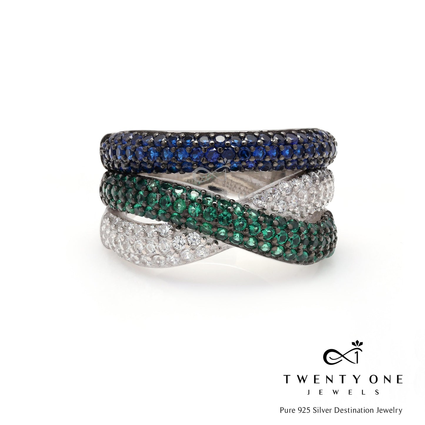 Premium Ara Micro Setting Ring on Pure 925 Silver