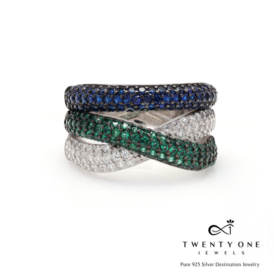 Premium Ara Micro Setting Ring on Pure 925 Silver