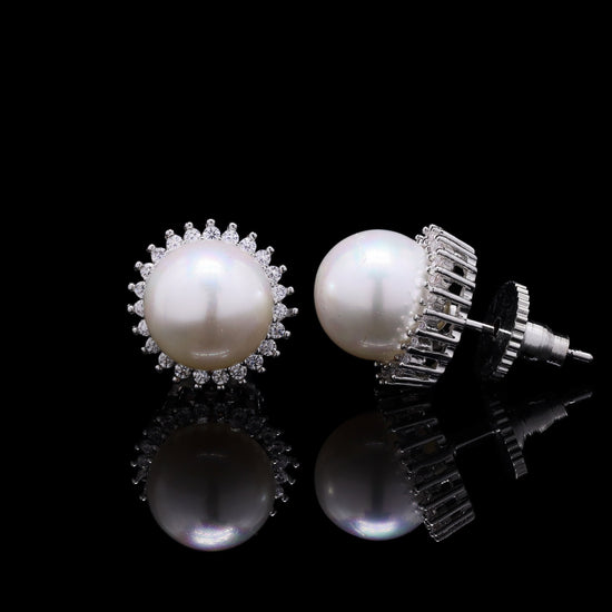 Fresh Water Pearl Round Sun Studs