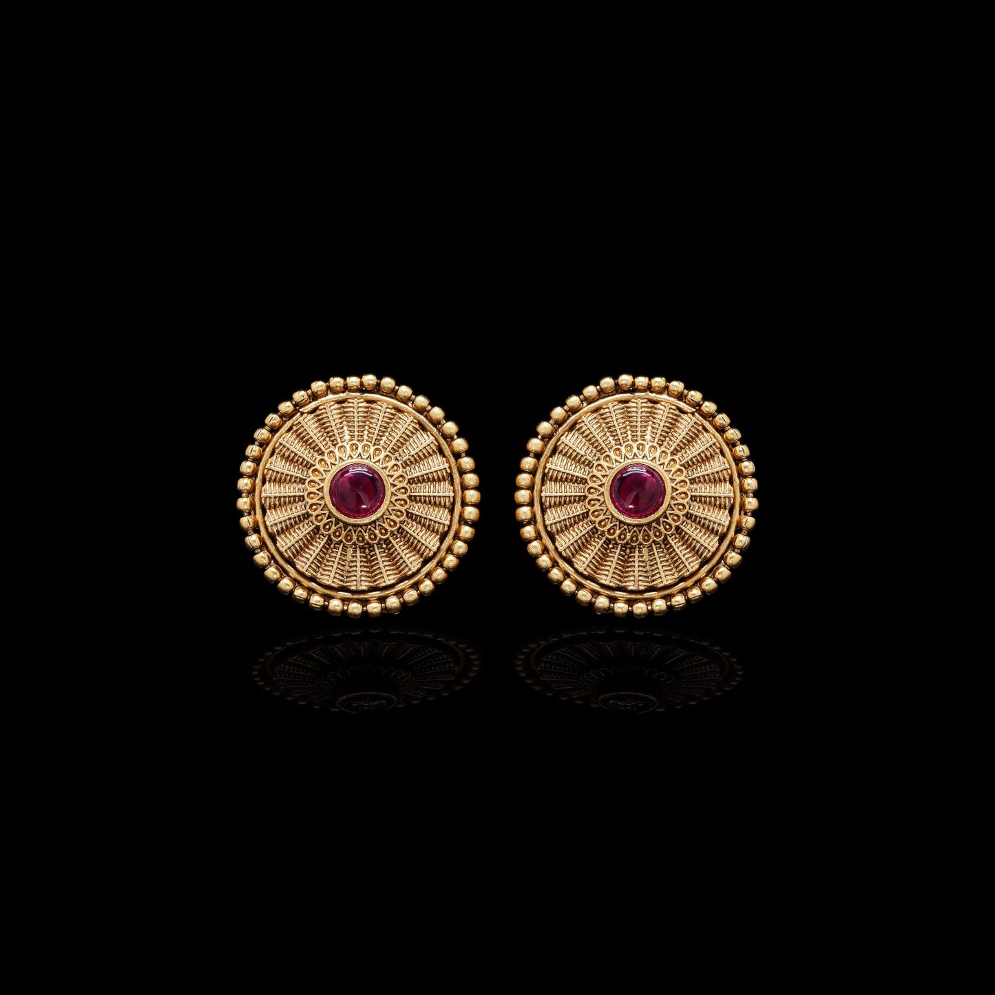 Festive Exclusive Gold Finish Sumati Studs
