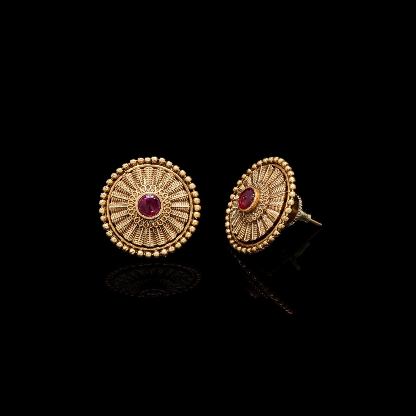 Festive Exclusive Gold Finish Sumati Studs